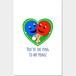 Valentines Table Tennis Posters and Art